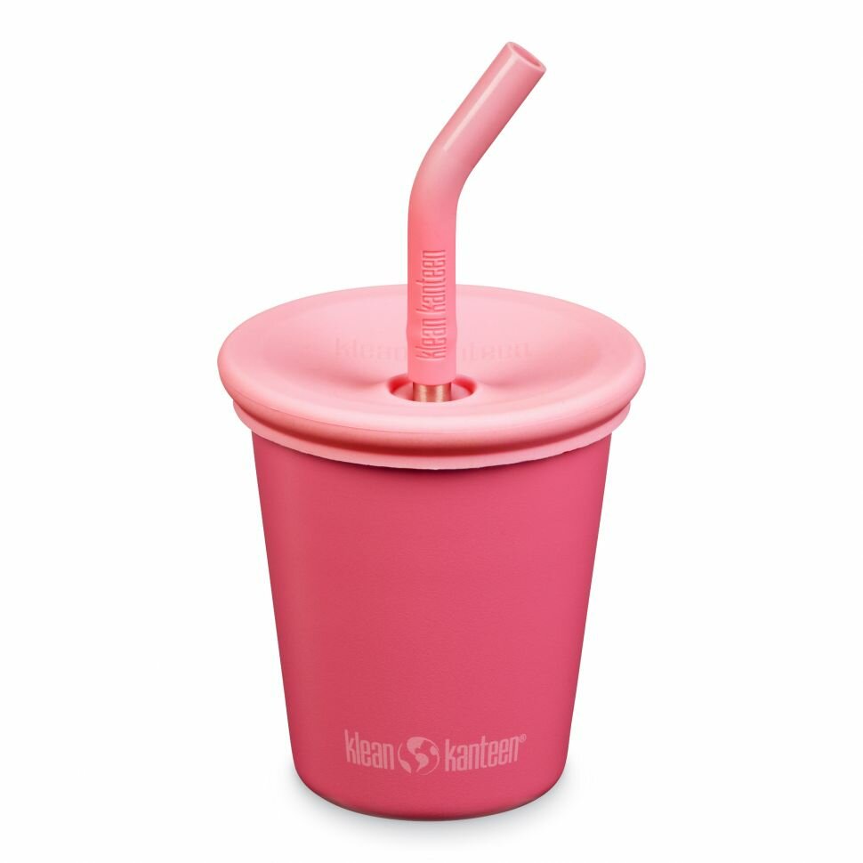 Детский стакан одностенный Klean Kanteen Kid Cup Straw Lid 10oz (296 мл) Rouge Red с трубочкой 1010151