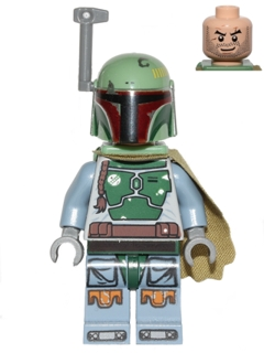 Минифигурка Lego Star Wars Boba Fett - Head Beard Stubble sw0396
