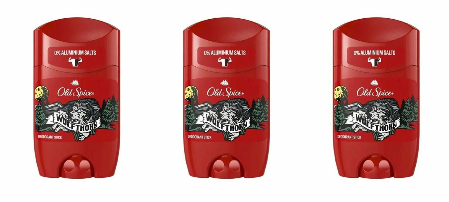 Old Spice Дезодорант твердый Wolfthorn, 50 мл, 3 шт