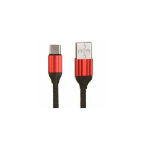 LDNIO кабели LD B4634 LS431 USB кабель Type-C 1m 2.4A медь: 86 жил Нейлоновая оплетка Red