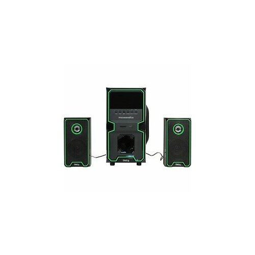 Dialog Колонки Progressive AP-222B BLACK - акустические колонки 2.1, 30W+2 10W RMS, Bluetooth, USB+SD reader dialog jazz aj 13 brown акустические колонки 2 0 2 15w rms bluetooth fm usb microsd reader