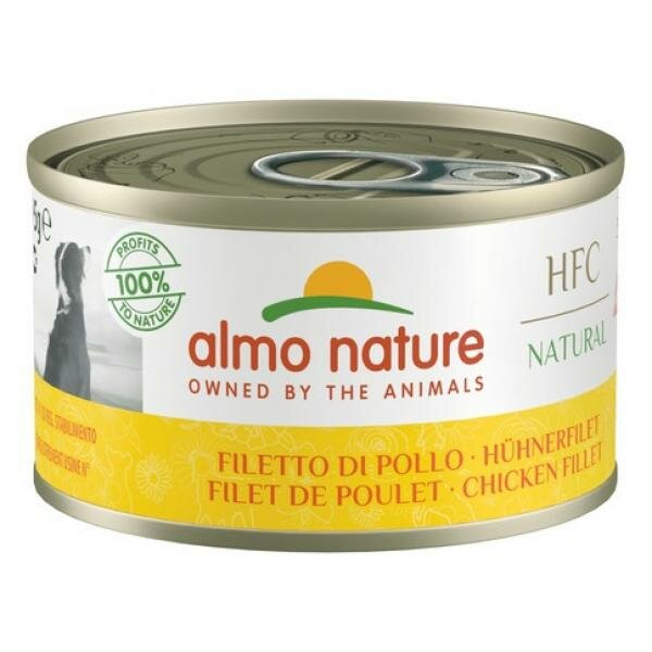 Almo Nature Консервы для собак с куриным филе, Classic HFC Chicken Fillet 95г 0.095 кг