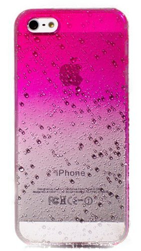 Защита корпуса SGP Прозрачный пластиковый чехол fashion waterdrop back для Apple iPhone 5 (5S) Pink