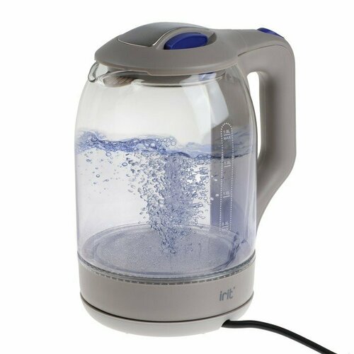 Чайник электрический Irit IR-1905 стекло 18 л 1500 Вт бежевый 232300₽