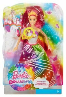 Кукла Barbie Радужная принцесса с волшебными волосами в асс-те