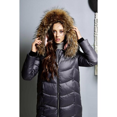 фото Пуховик, размер l, серый piccante style