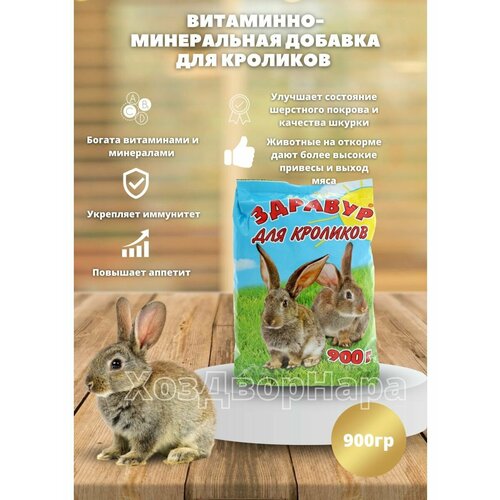 набор для яйценоскости птиц универсальный минералы 100мл витамины 20мл премикс 1кг Премикс для кроликов Здравур Добавка в корм, витамины 900гр