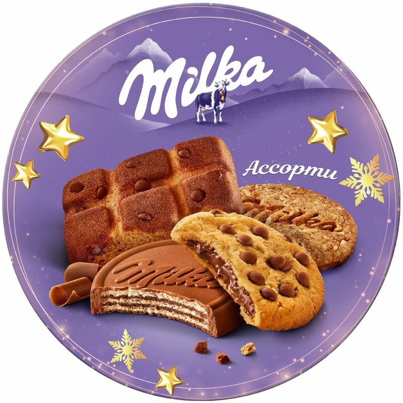 Набор печенья, вафель и бисквитных пирожных “Milka” 199 гр. - фотография № 1