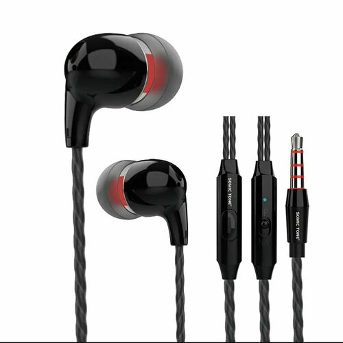 Проводные внутриканальные наушники с микрофоном SomicTone для телефона 30000₽