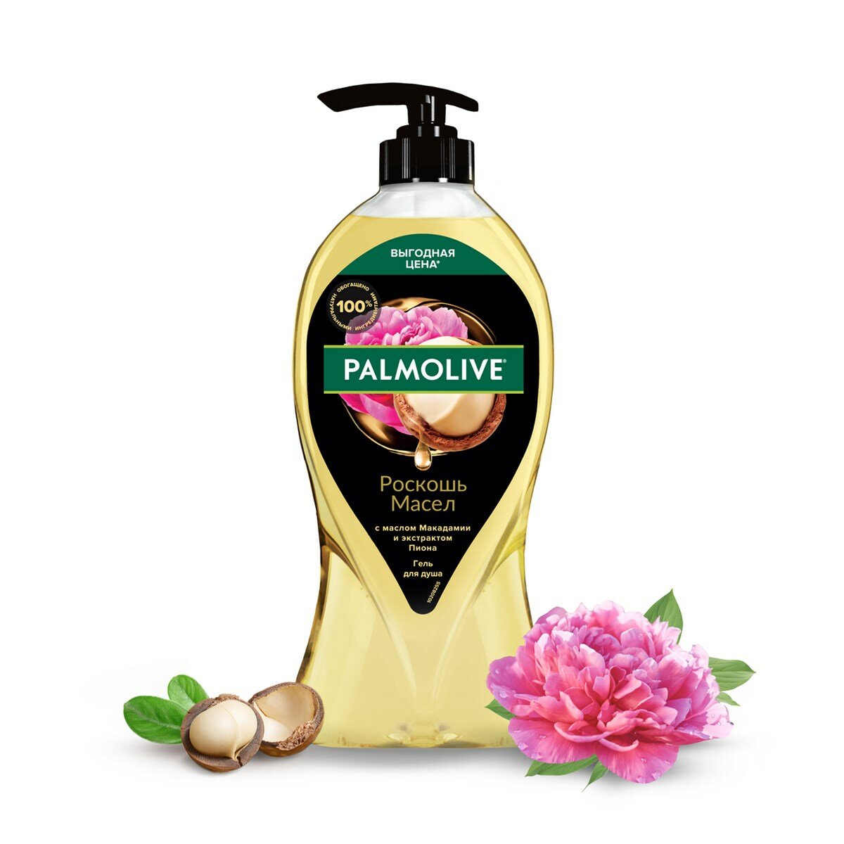 Гель для душа Palmolive Роскошь масел с маслом Макадамии и экстрактом Пиона, 750мл