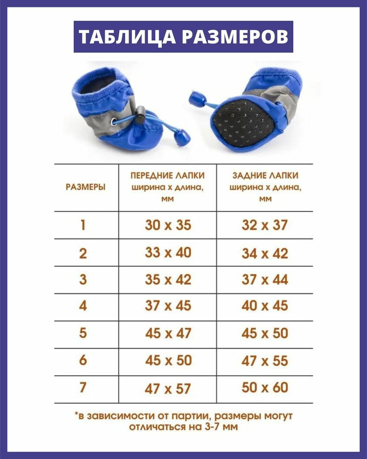 Fidget Go Обувь сапоги для собак нейлоновые непромокаемые голубые - фотография № 6