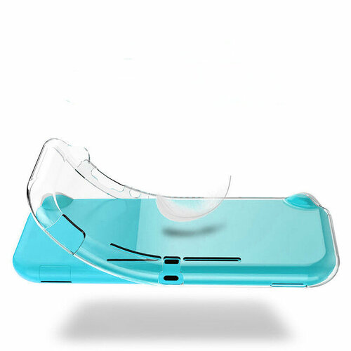 Чехол-накладка MyPads из мягкого силикона прозрачная для игровой приставки Nintendo Switch lite