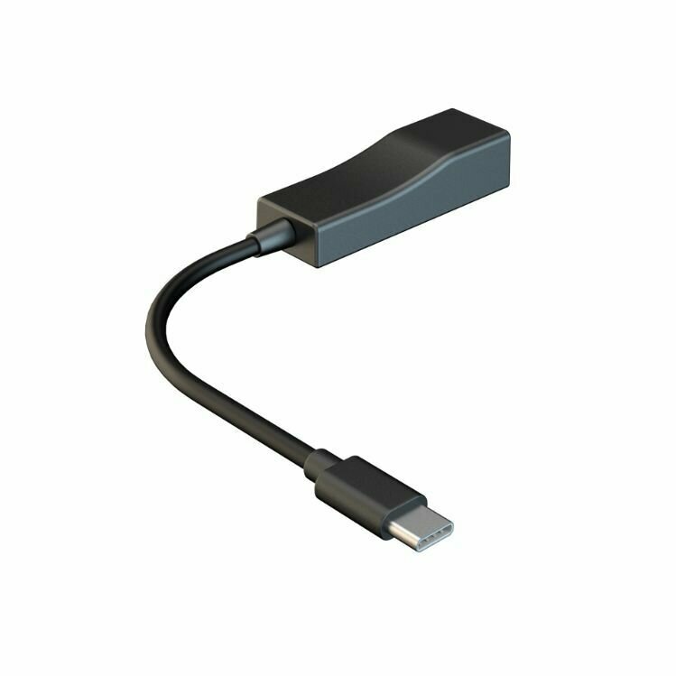Внешняя сетевая Ethernet карта USB Type-C - LAN (RJ45), 1000 Мбит/с, адаптер - переходник для ноутбука