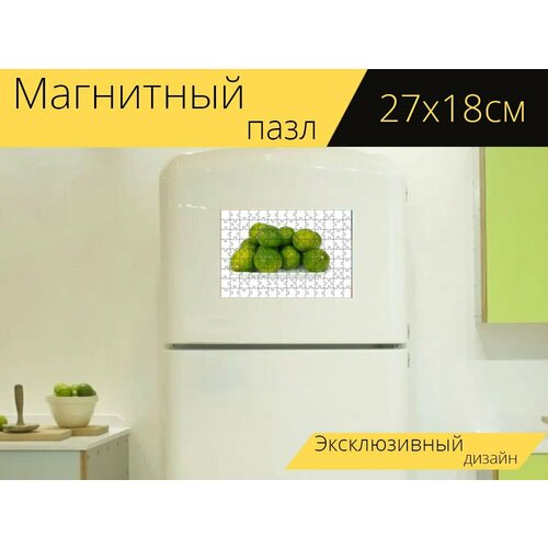 Магнитный пазл Извести, лимон, фрукты на холодильник 27 x 18 см.