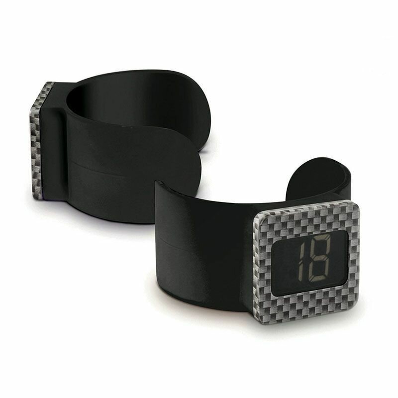 Термометр Pulltex "Wine Thermometer Monza", для вина, пластиковый, черный, 1 шт