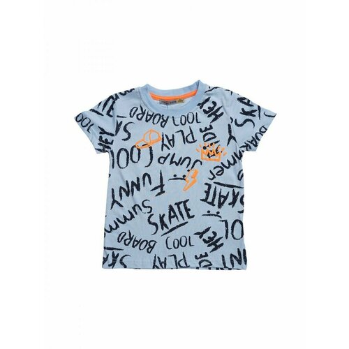 фото Футболка , размер 104, голубой superkinder