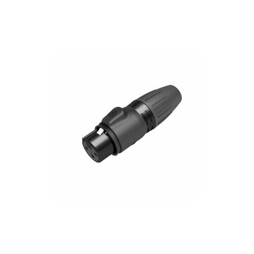 Seetronic SCWF3-B кабельный разъем XLR 3-контакта (F), IP65, позолоченные контакты, чёрный