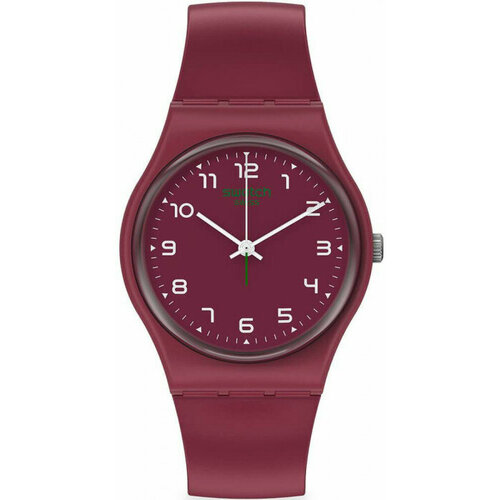 Наручные часы swatch Swatch "WAKIT" so28r103. Оригинал, от официального представителя., бордовый, красный