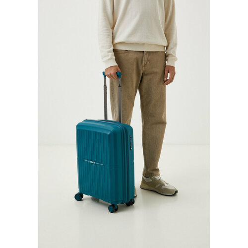 фото Чемодан fabretti, 45 л, размер s, зеленый