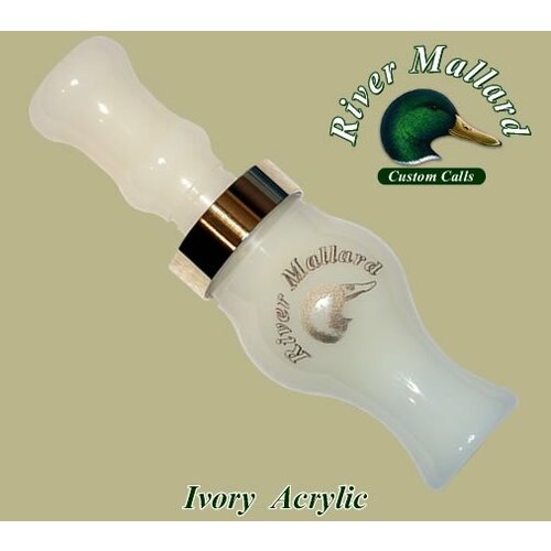 Манок духовой River Mallard Calls Ivory acrylic single reed (Утка) 07 RIVER MALLARD CALLS