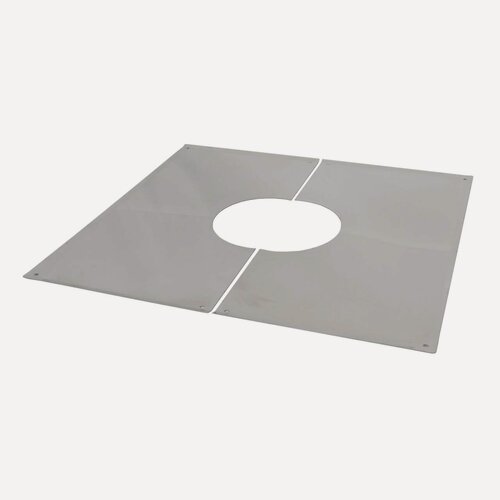 Изображение товара Декоративная пластина ВЕЗУВИЙ AISI 430 35-45*, нержавеющая сталь, для ППУ, диаметр 200 мм