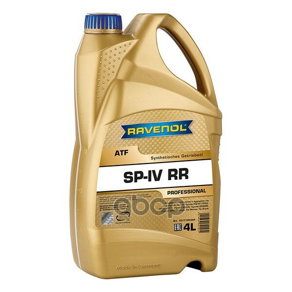 Масло Траснсмиссионное Atf Sp-Iv Rr 4Л (Синтетика+Пао) Ravenol арт. 1211138004