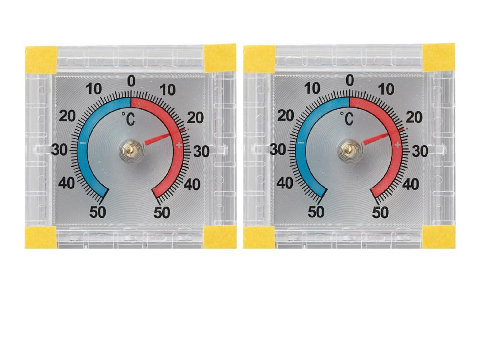 2 (два) Термометра оконных уличных ТББ "Биметаллический" квадрат, п/п