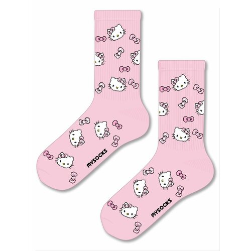 Носки MySocks, размер 36-43, белый канцелярский набор печать ролик hello kitty kuromi куроми
