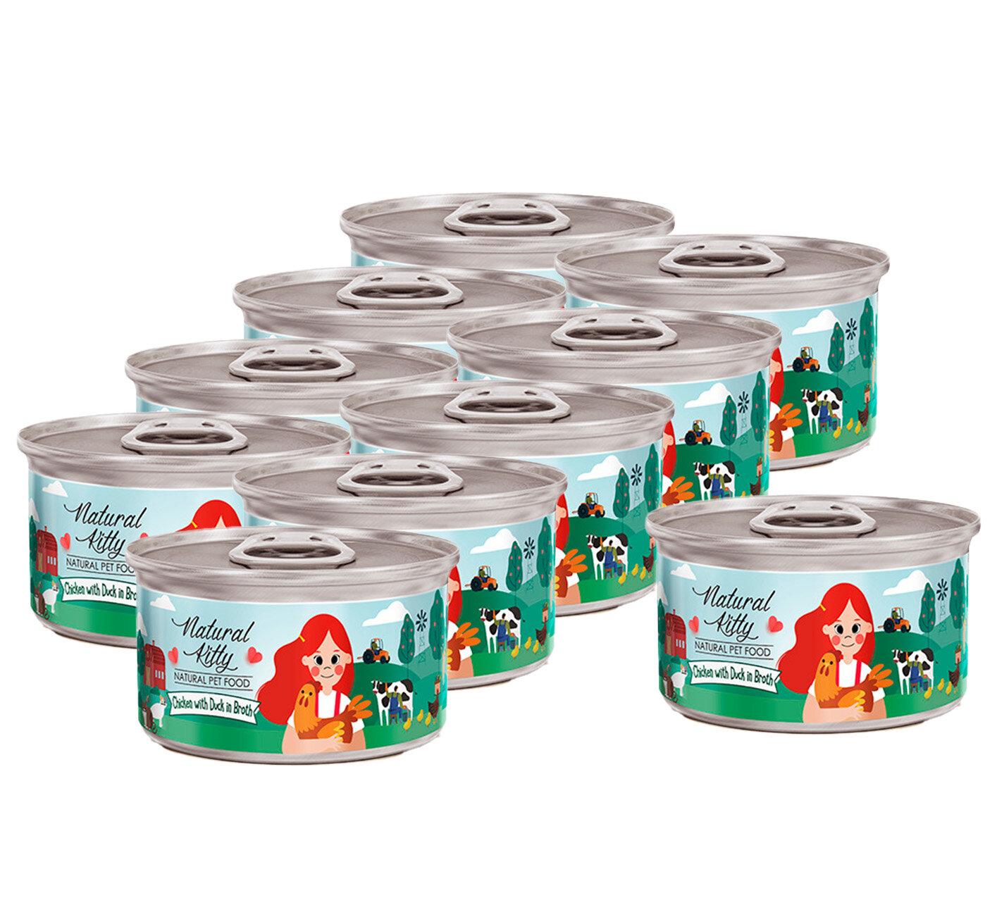 фото PETTRIC Курица с Уткой в Бульоне. 80 г. х 10 шт.