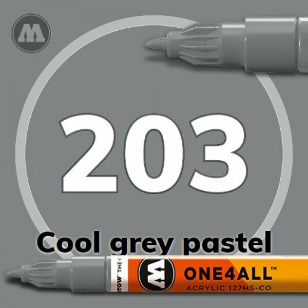 Маркер акриловый Molotow HS-C0 203 Серый (Cool grey pastel) 1.5 мм
