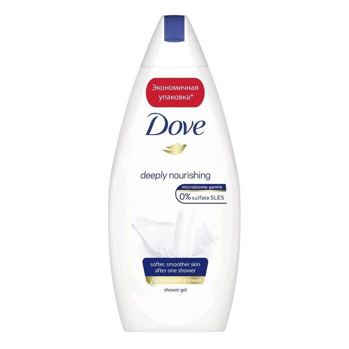 Набор из 3 штук Гель для душа Dove Глубокое питание и увлажнение 500мл дой-пак