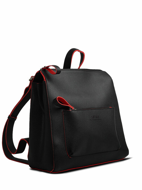 Рюкзак Antan 1014, фактура гладкая, черный, красный
