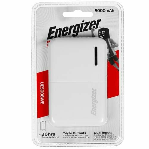 Портативный аккумулятор Energizer UE5008 белый