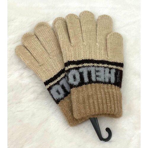 фото Перчатки корона, размер 2-3, коричневый, бежевый