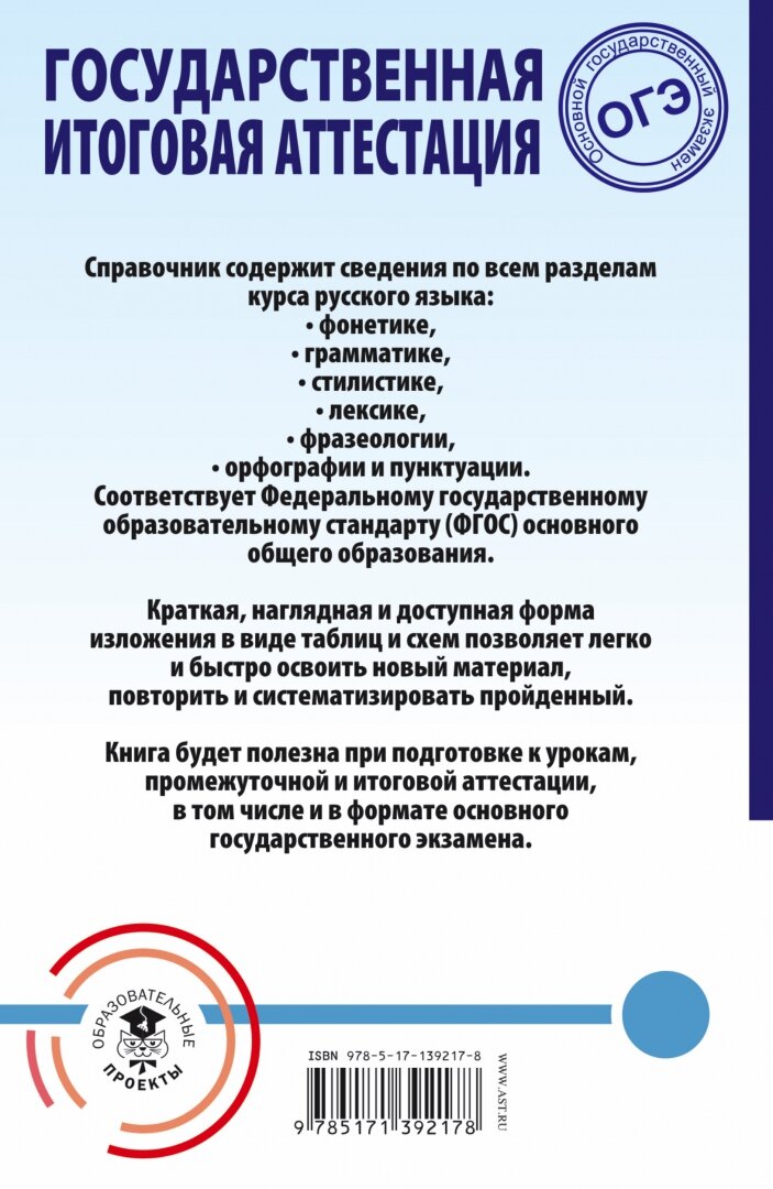 Русский язык Весь школьный курс в таблицах и схемах для подготовки к ОГЭ - фото №5