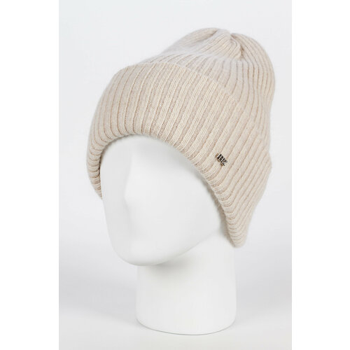 Шапка Ferz, размер 56-58, бежевый шапка с отворотом ferz надин цвет пудровый
