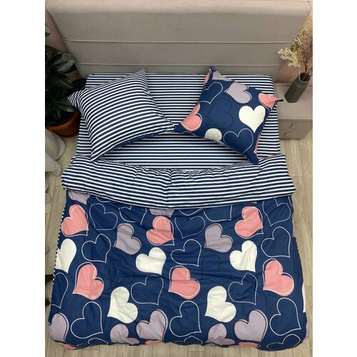 розовый, белый, синий