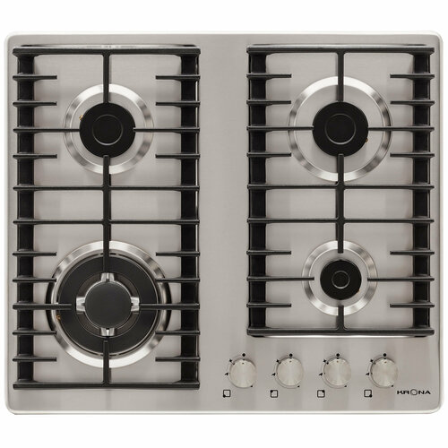 Газовая варочная поверхность KRONA HAGEL 60 IX W независимая 1882400₽