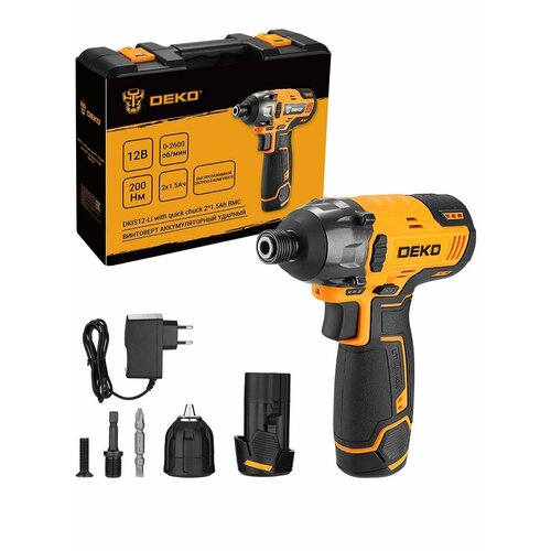 Винтоверт аккумуляторный ударный DEKO DKIS12-Li 215Ач 562600₽