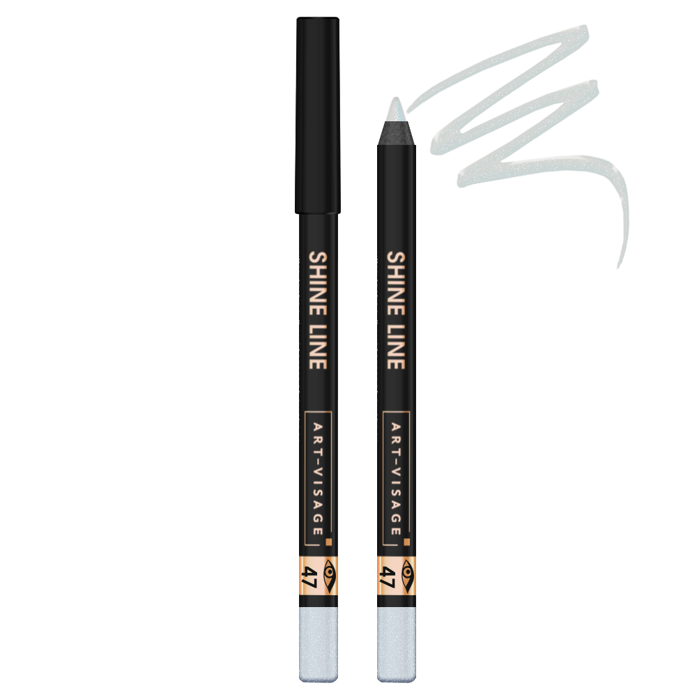 ART-VISAGE Устойчивый водостойкий карандаш для глаз "SHINE LINE", тон 47, перламутр