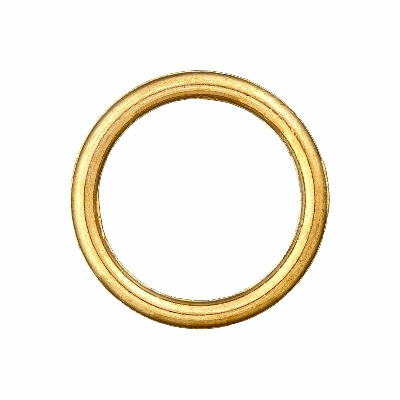 Кольцо для рукоделия Union Металлическое, золотистое, 10 мм