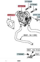 Прокладка дроссельной заслонки Mitsubishi MR578832 для Mitsubishi Lancer