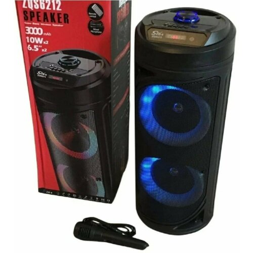 Портативная Bluetooth колонка 6212 с микрофоном караоке 289000₽