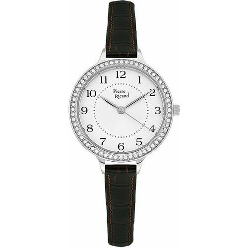 Наручные часы Pierre Ricaud, серебряный, коричневый наручные часы pierre ricaud женские часы наручные pierre ricaud p37039 1117q кварцевые