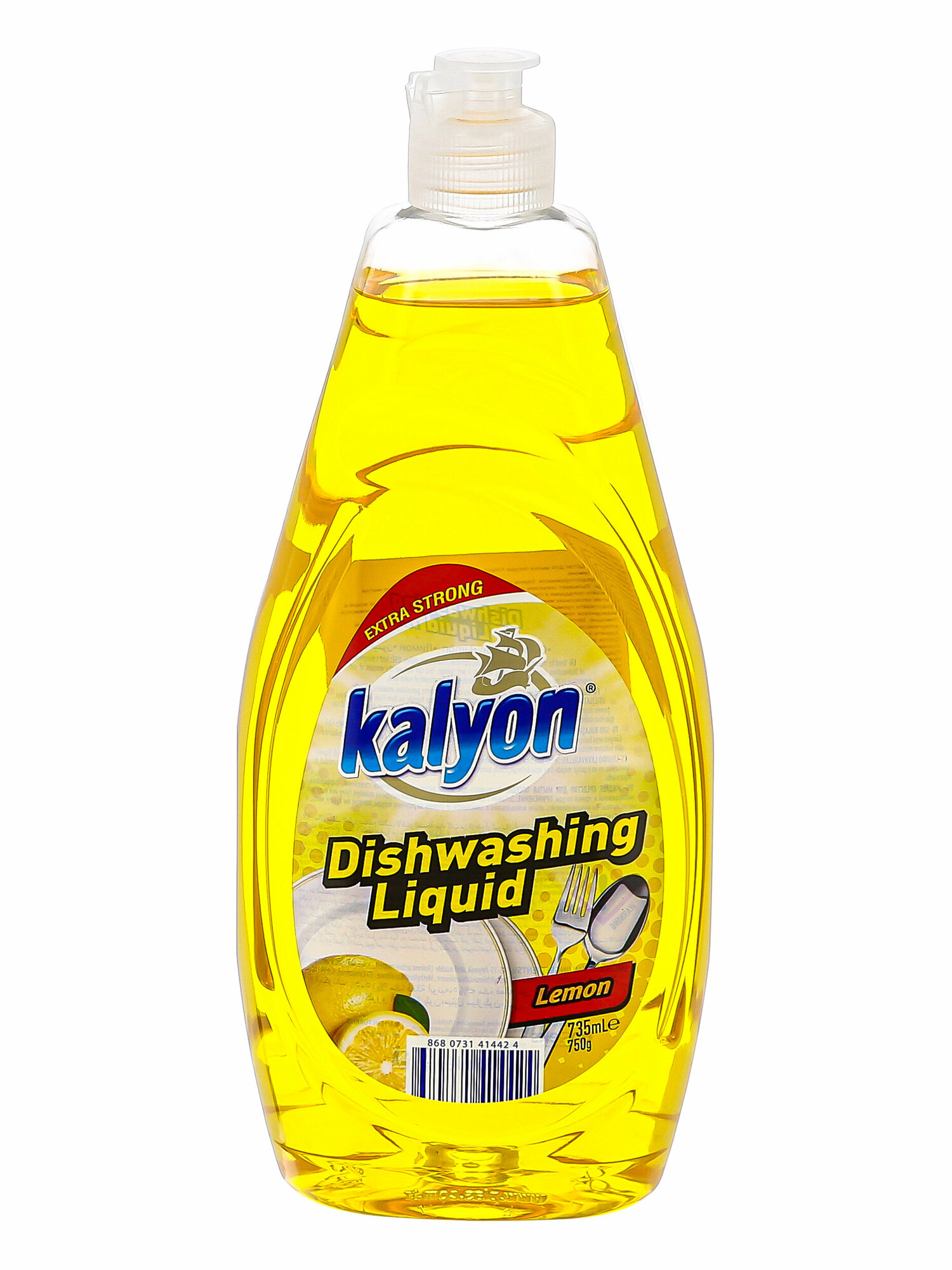 KALYON Густой гель для мытья посуды 735 мл "Экстра Лимон"