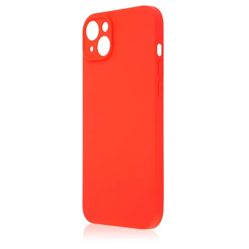 Накладка силикон для Apple iPhone 14 с микрофиброй Red