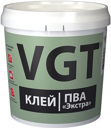 Клей ПВА Экстра VGT 0.5кг Сверхпрочный / ВГТ Экстра.