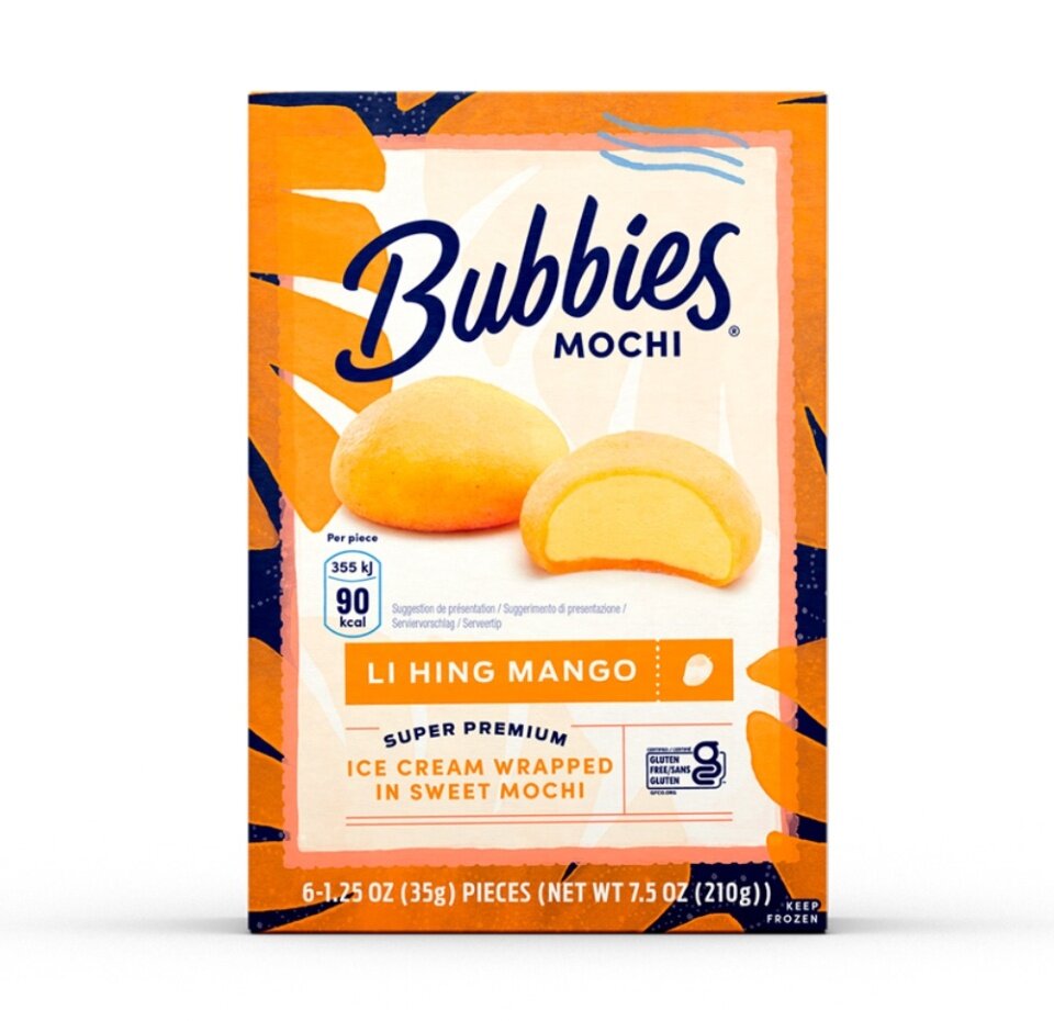 Мороженое сливочное Bubbies MOCHI манго — купить по низкой цене на ...