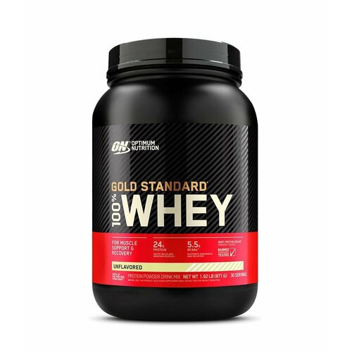 Протеин сывороточный для набора мышечной массы Optimum Nutrition 100% Whey Gold Standard, 907 г, вкус: французский ванильный крем