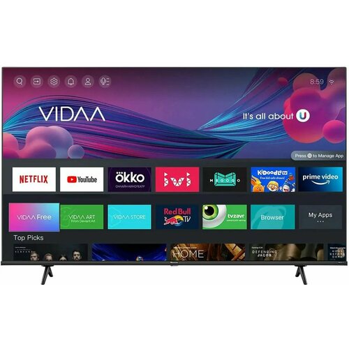 Телевизор Hisense 65 QLED 4K Ultra HD черный 5999800₽
